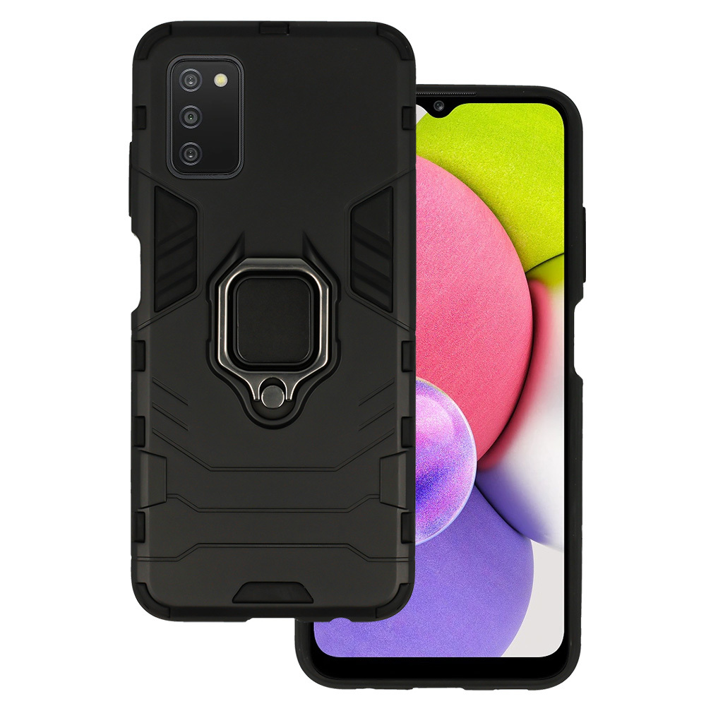Pokrowiec Ring Armor Case czarny Samsung Galaxy A03s