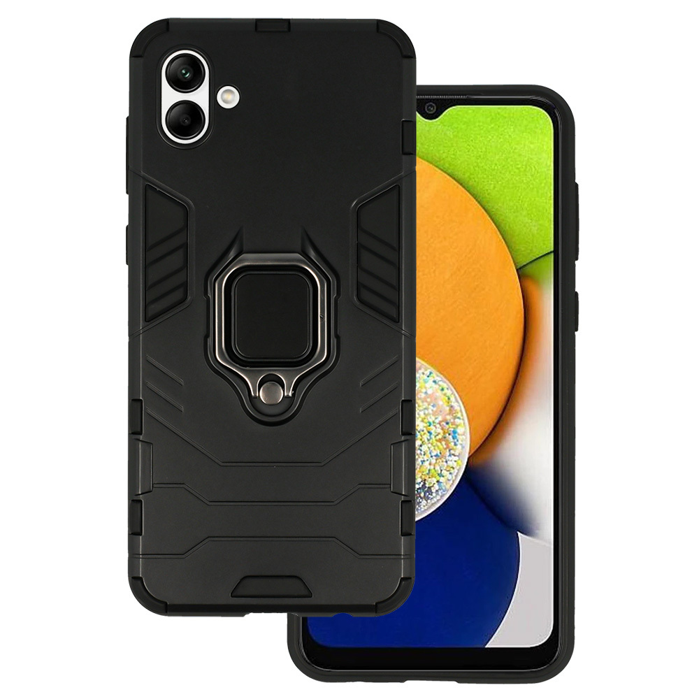 Pokrowiec Ring Armor Case czarny Samsung Galaxy A04