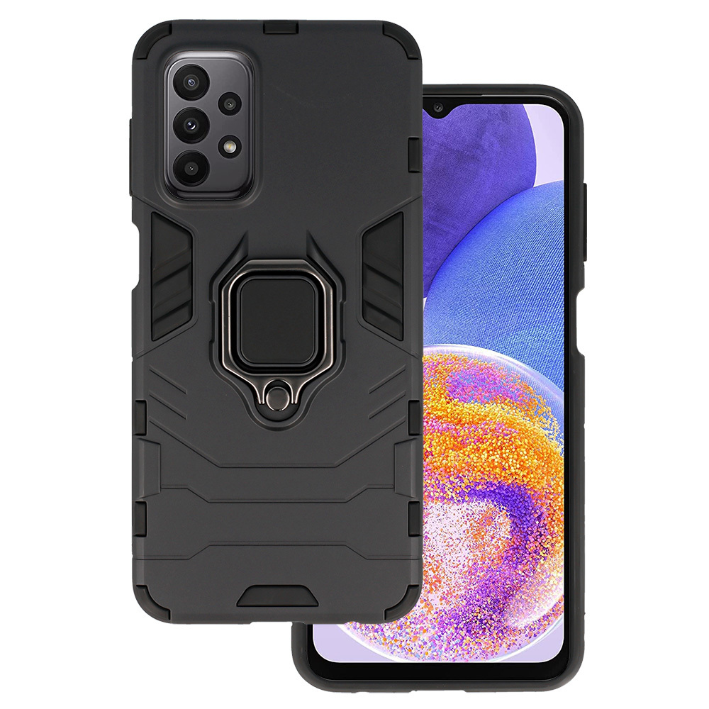 Pokrowiec Ring Armor Case czarny Samsung Galaxy A23 4G