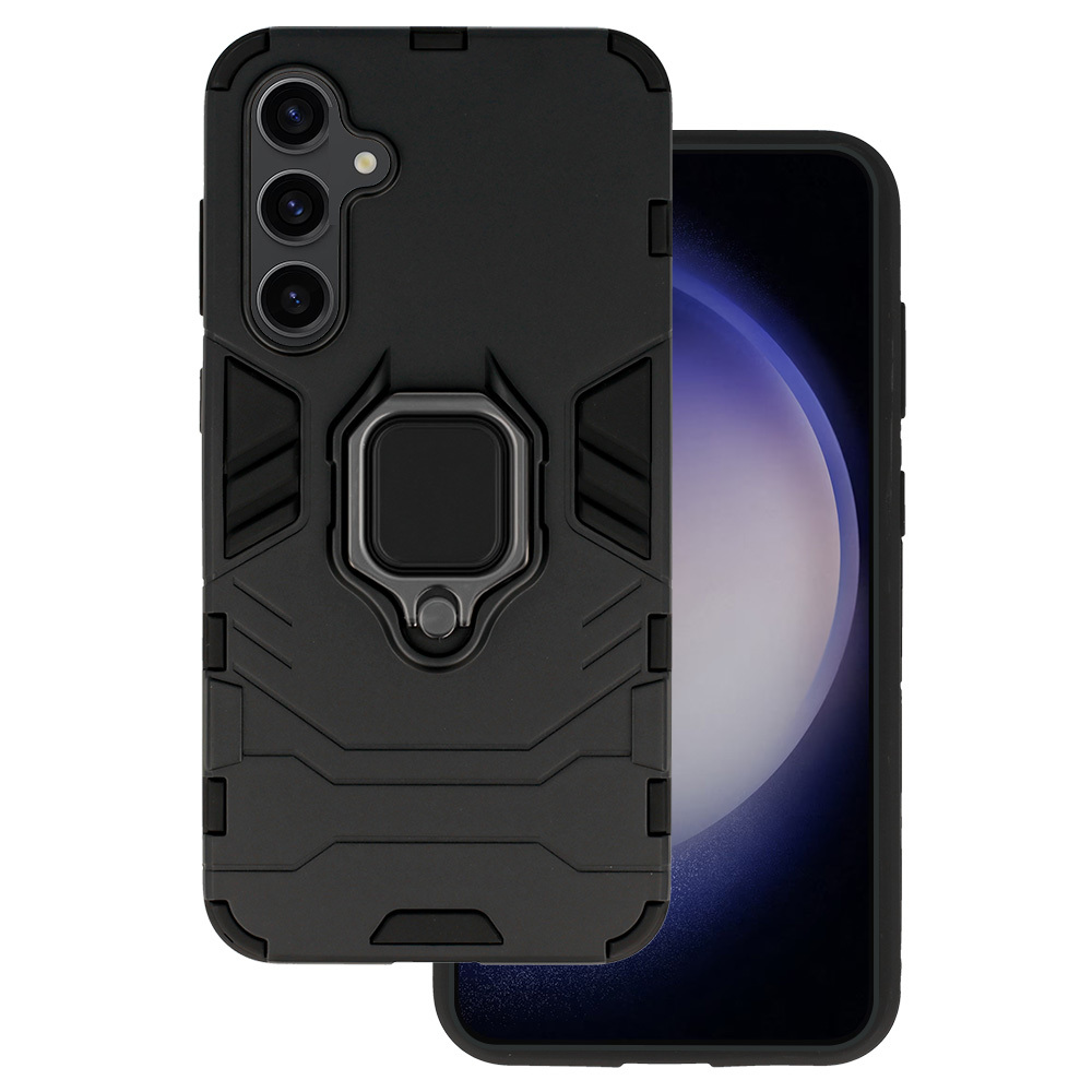 Pokrowiec Ring Armor Case czarny Samsung Galaxy S23 FE