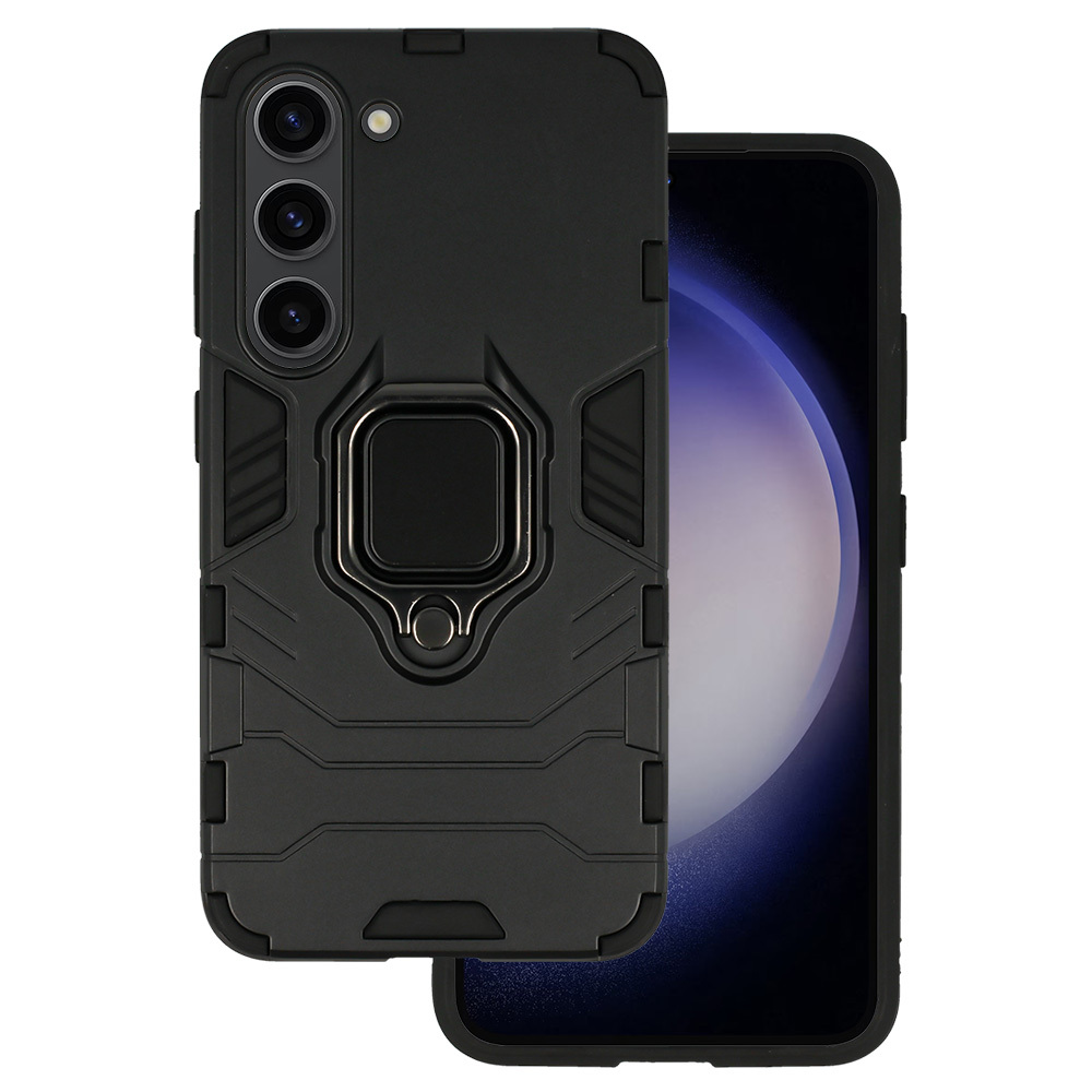 Pokrowiec Ring Armor Case czarny Samsung Galaxy S23
