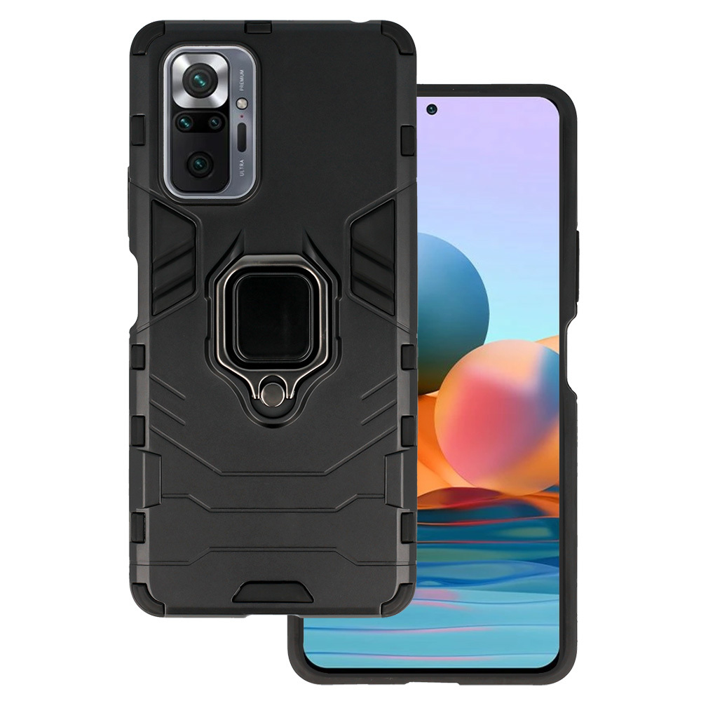 Pokrowiec Ring Armor Case czarny Xiaomi Redmi Note 10 Pro Max