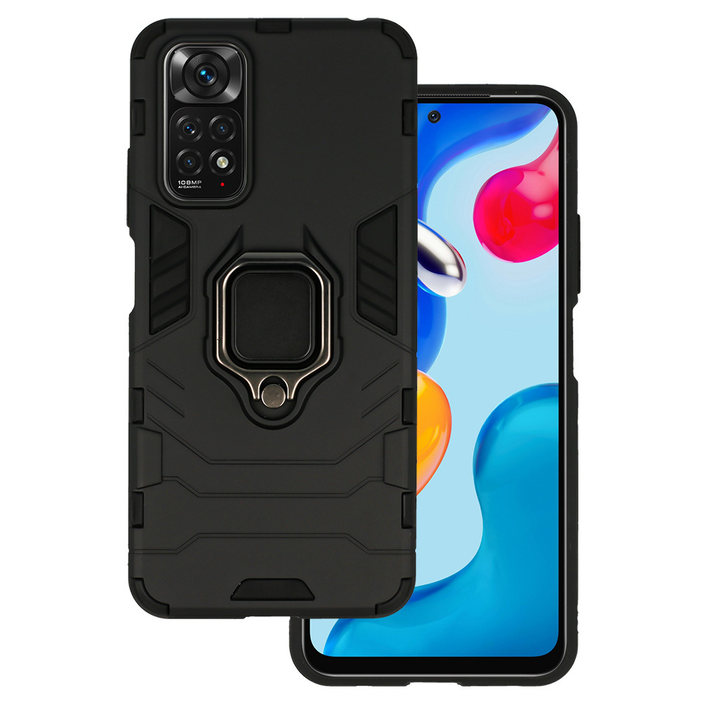 Pokrowiec Ring Armor Case czarny Xiaomi Redmi Note 11