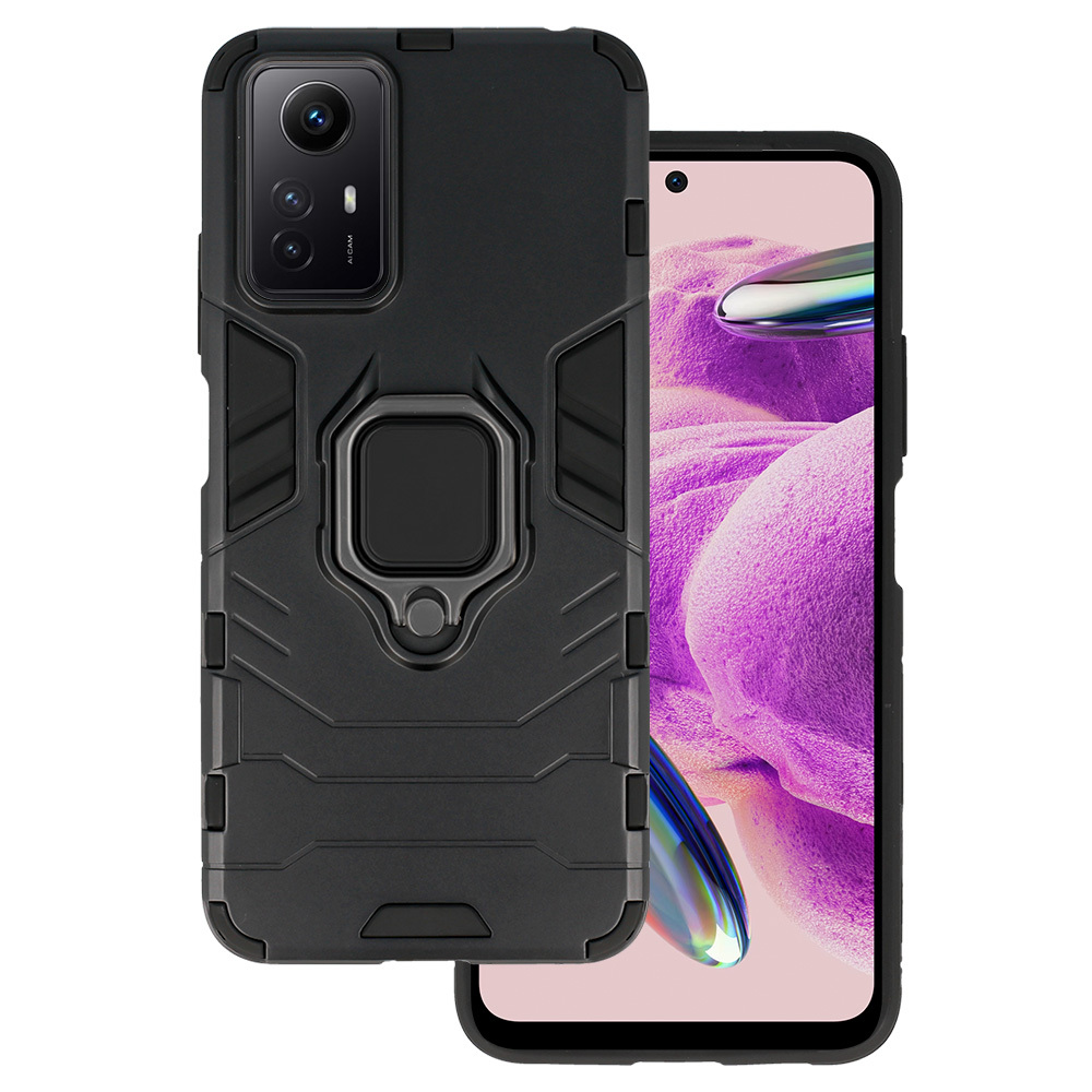 Pokrowiec Ring Armor Case czarny Xiaomi Redmi Note 12S