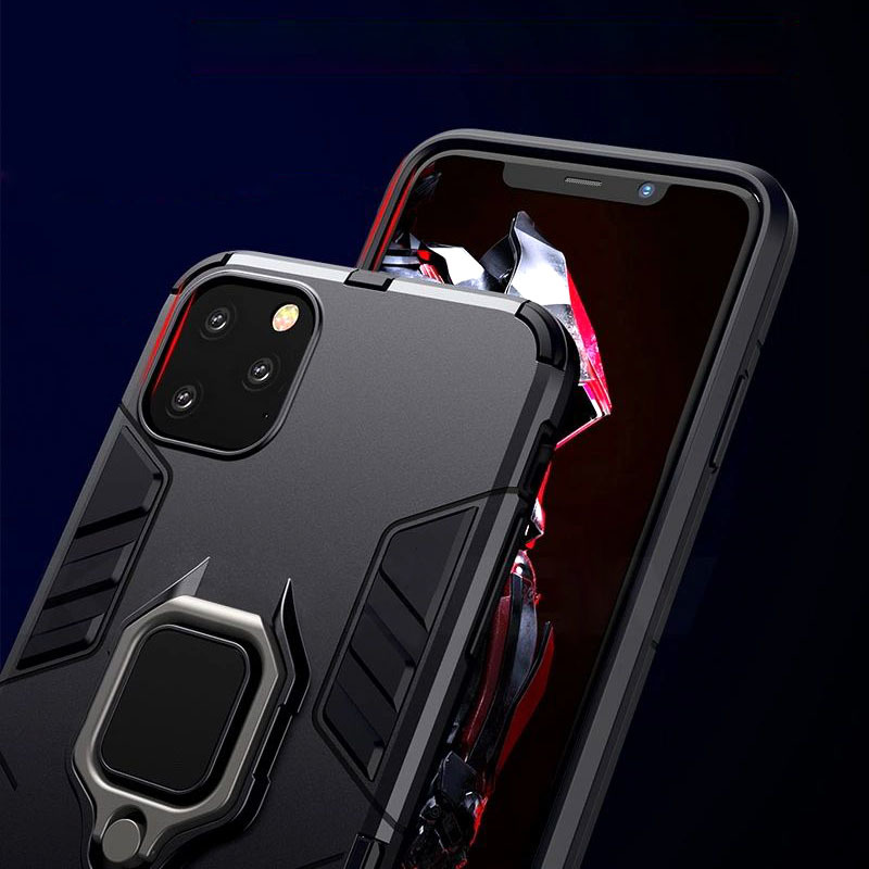 Pokrowiec Ring Armor Case czarny Xiaomi Redmi Note 9 / 5