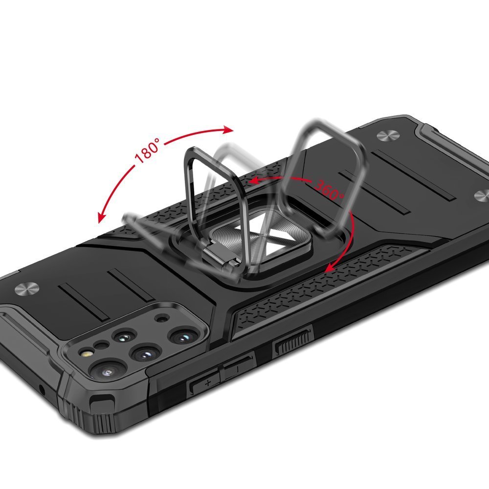 Pokrowiec Wozinsky Ring Armor pancerny czarny Samsung Galaxy S20 Plus / 5