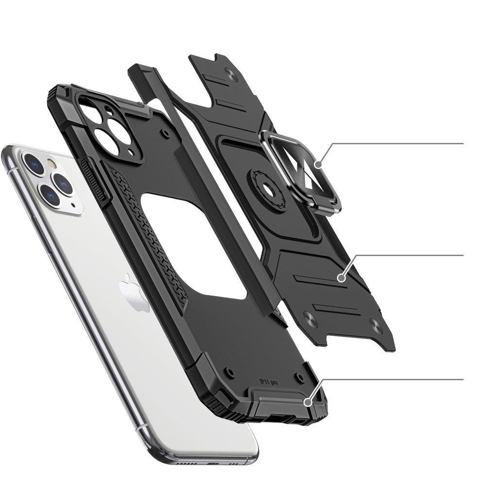 Pokrowiec Wozinsky Ring Armor pancerny czarny Xiaomi Mi Note 10 Pro / 3