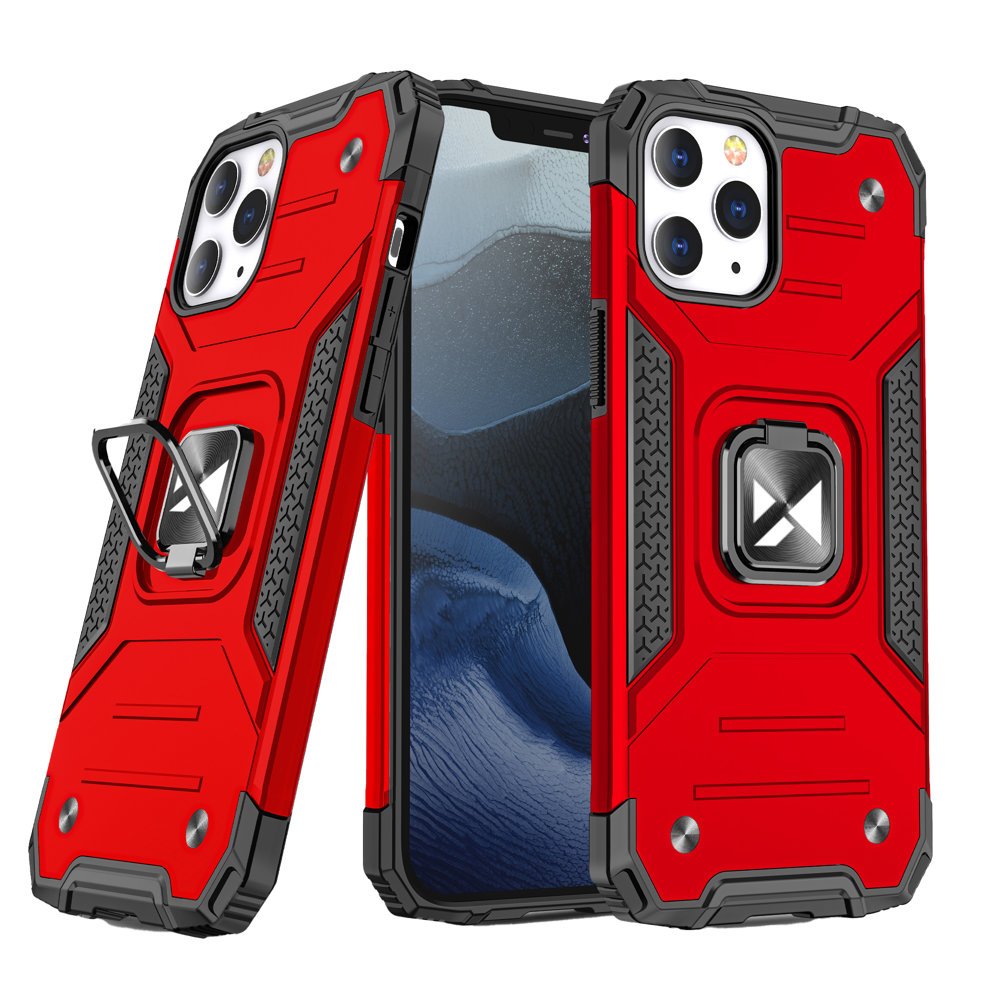 Pokrowiec Wozinsky Ring Armor pancerny czerwony Apple iPhone 12