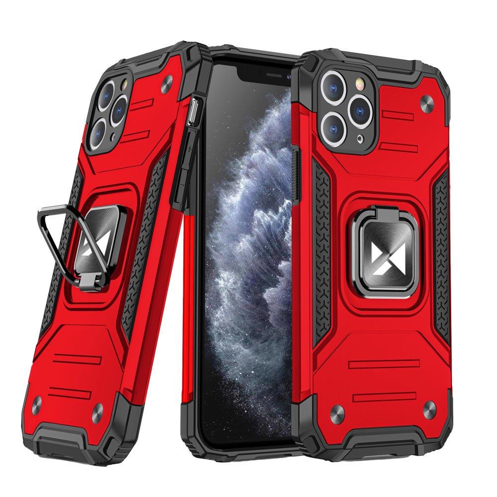 Pokrowiec Wozinsky Ring Armor pancerny czerwony Xiaomi Redmi Note 9
