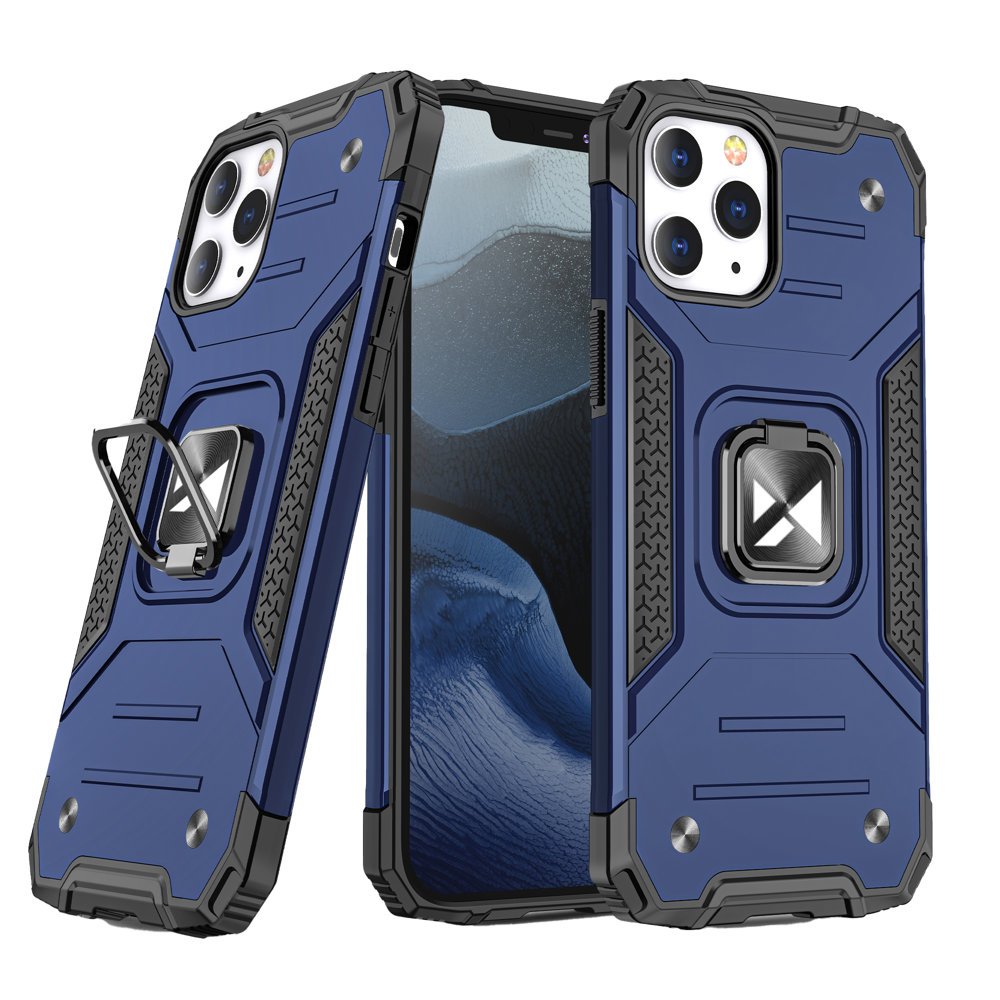 Pokrowiec Wozinsky Ring Armor pancerny niebieski Apple iPhone 12