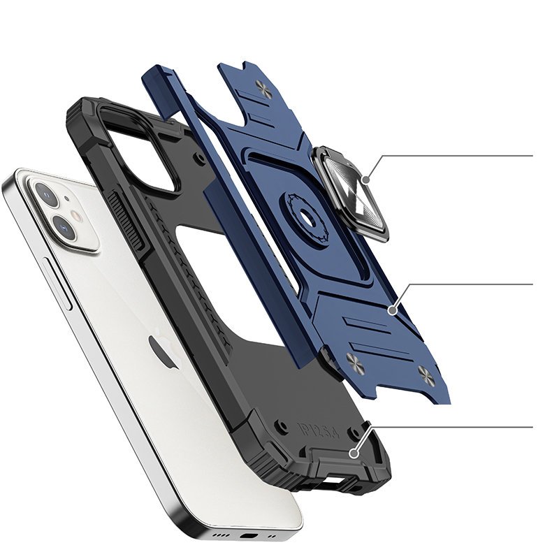 Pokrowiec Wozinsky Ring Armor pancerny niebieski Apple iPhone 12 Mini / 3