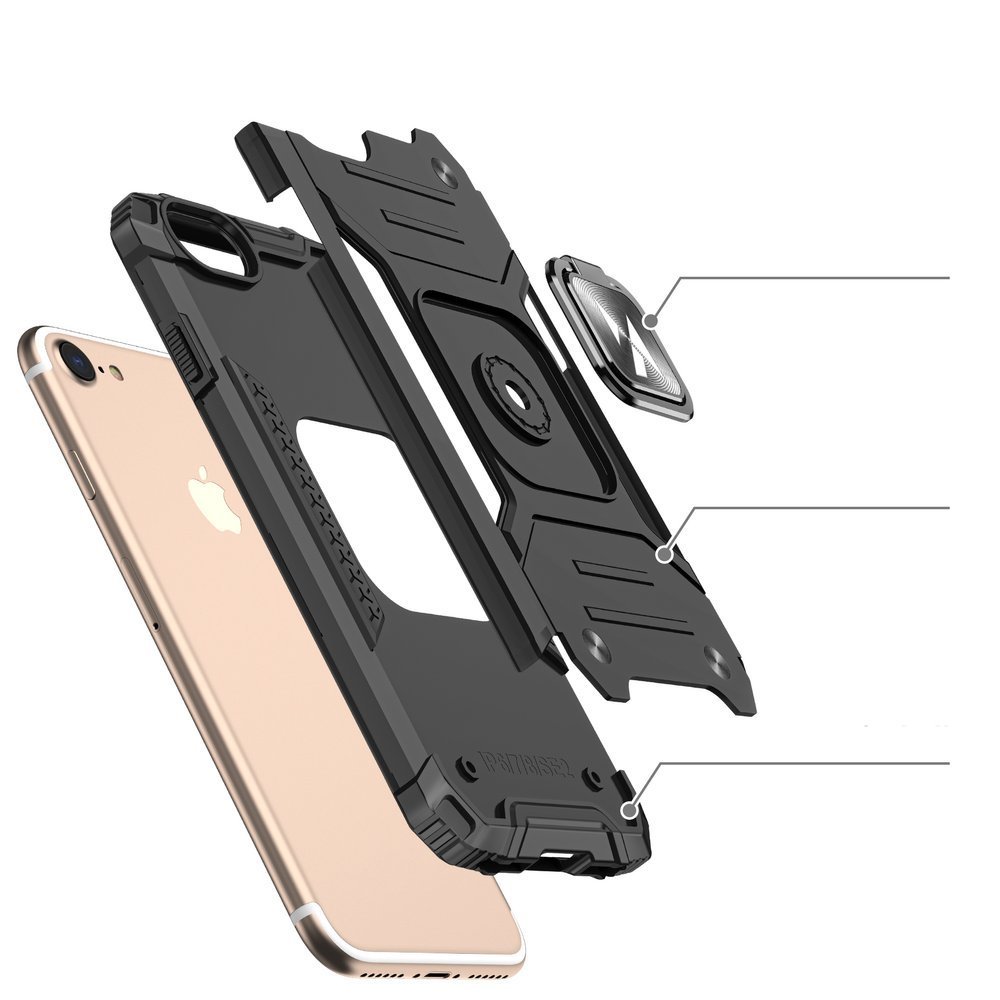 Pokrowiec Wozinsky Ring Armor pancerny niebieski Apple iPhone SE 2020 / 3