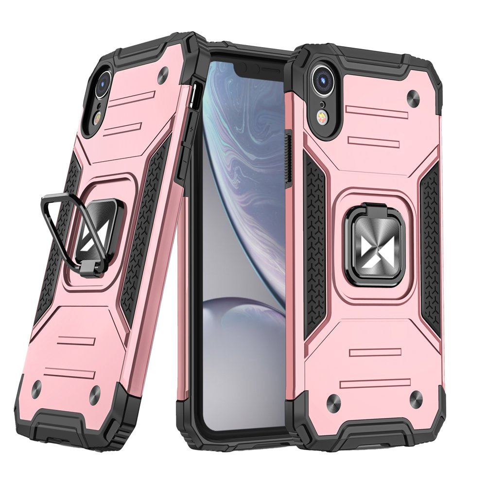 Pokrowiec Wozinsky Ring Armor pancerny r�owy Apple iPhone XR