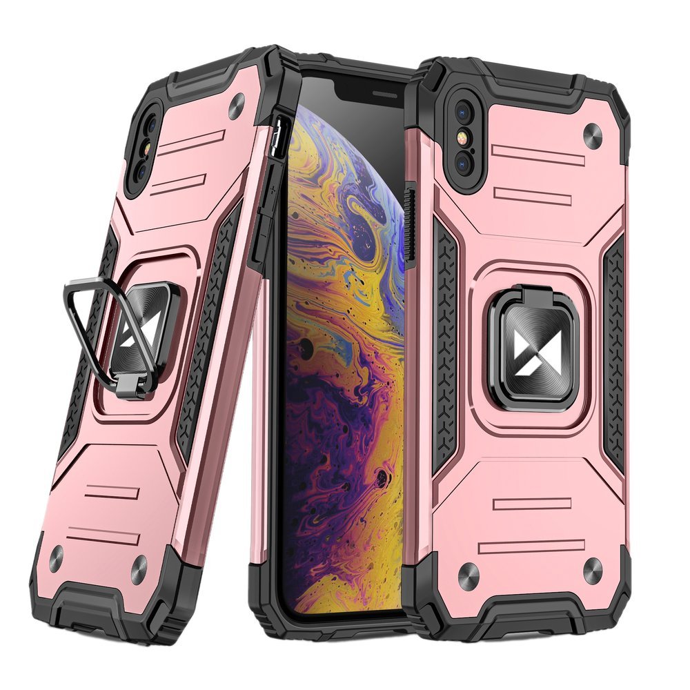 Pokrowiec Wozinsky Ring Armor pancerny r�owy Apple iPhone XS