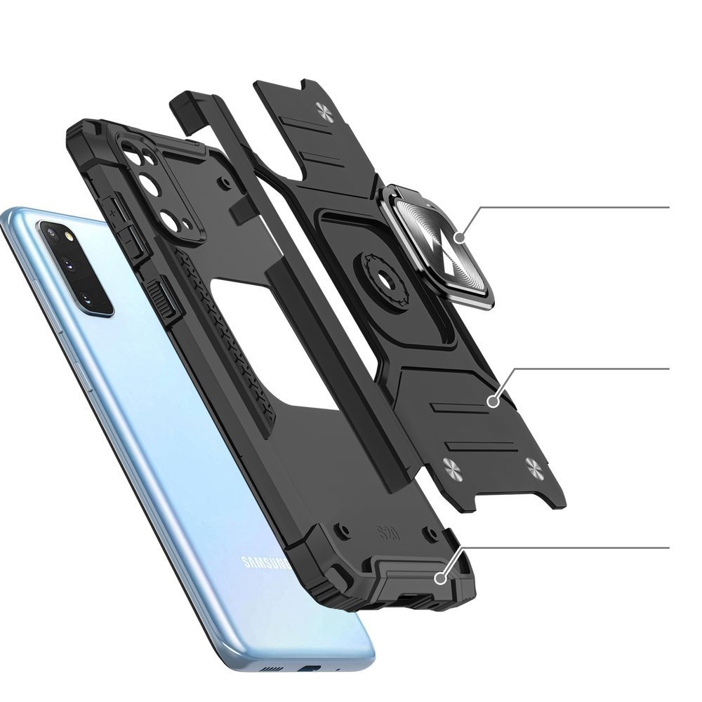 Pokrowiec Wozinsky Ring Armor pancerny r�owy Samsung galaxy S20 Ultra / 3