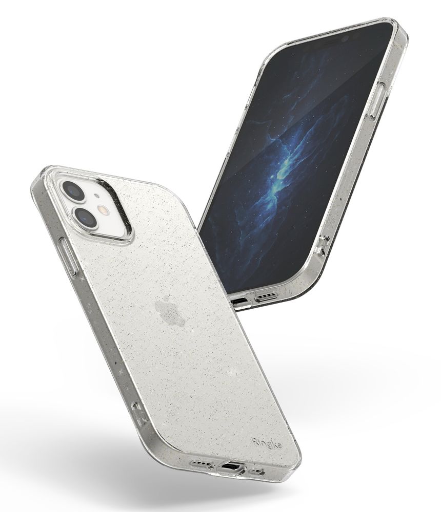 Pokrowiec Ringke Air Glitter przeroczysty Apple iPhone 12 Mini / 5