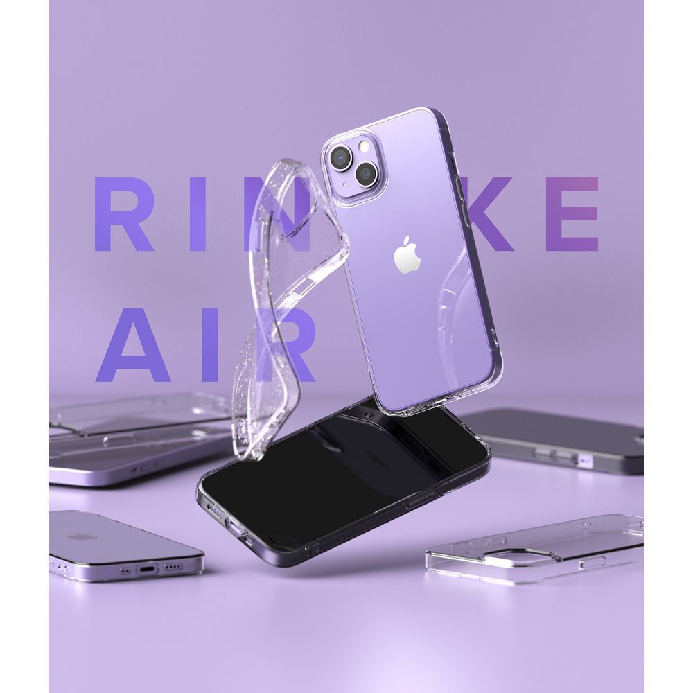 Pokrowiec Ringke Air Glitter przeroczysty Apple iPhone 13 / 8