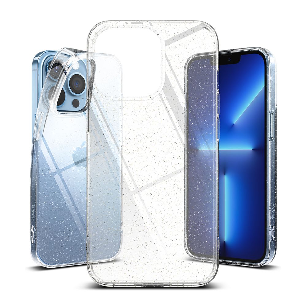 Pokrowiec Ringke Air Glitter przeźroczysty Apple iPhone 13 Pro / 9 Pokrowiec Ringke Air Glitter przeźroczysty Apple iPhone 13 Pro / 9