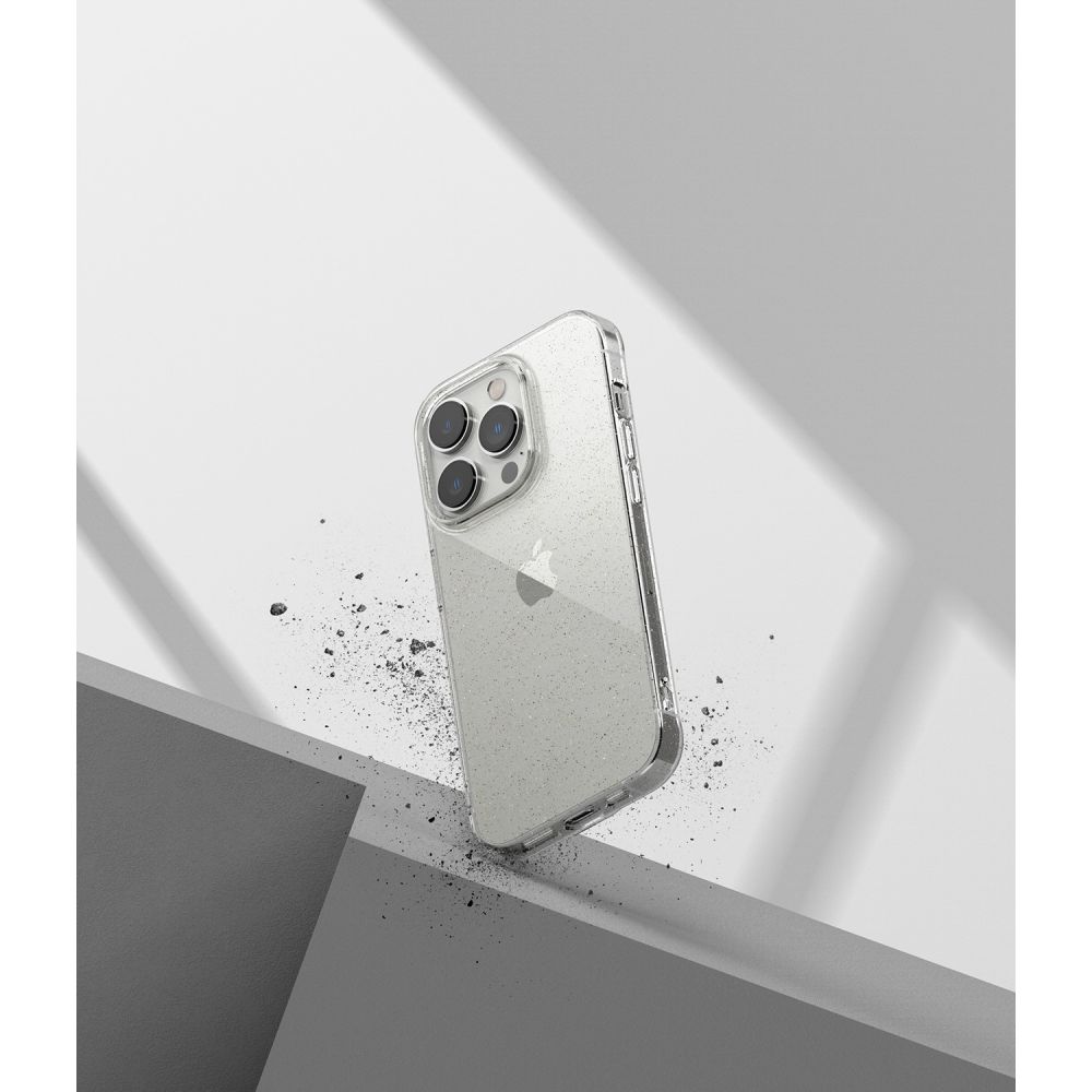 Pokrowiec Ringke Air Glitter przeźroczysty Apple iPhone 14 Pro Max / 7 Pokrowiec Ringke Air Glitter przeźroczysty Apple iPhone 14 Pro Max / 7