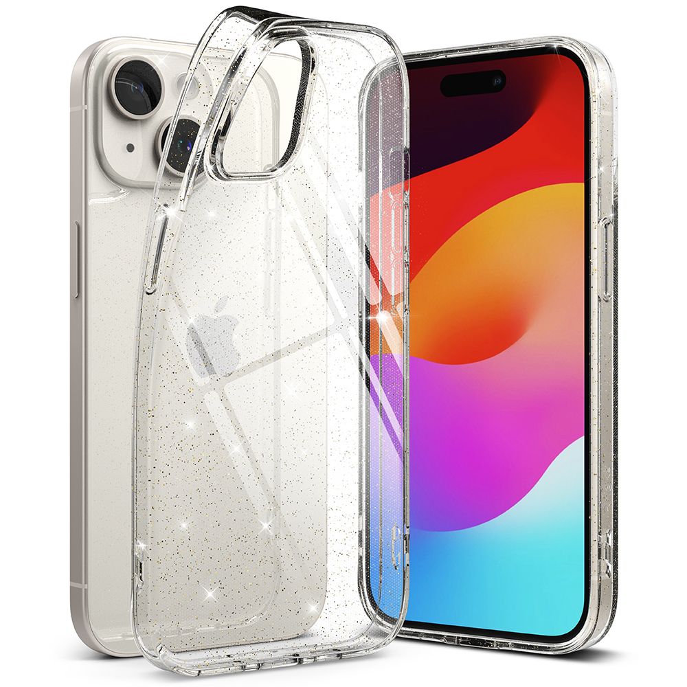 Pokrowiec Ringke Air Glitter prze�roczysty Apple iPhone 15