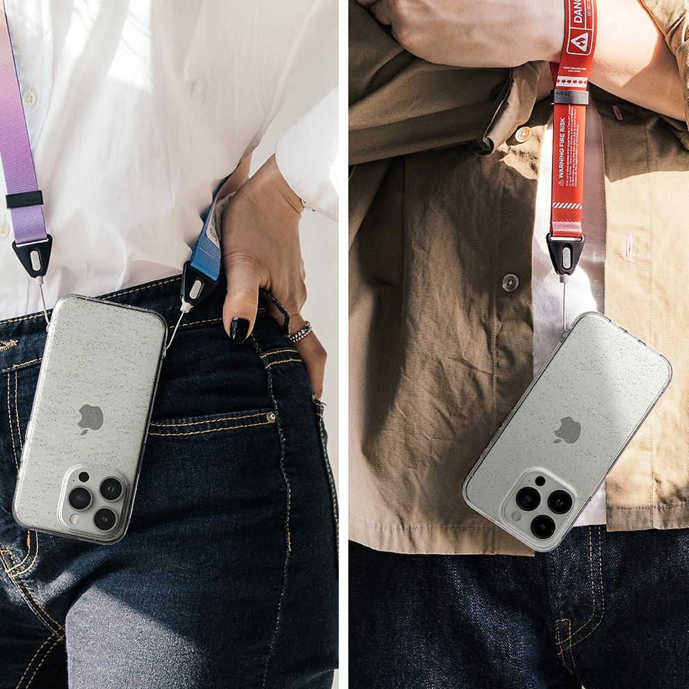 Pokrowiec Ringke Air Glitter prze�roczysty Apple iPhone 15 Pro / 4