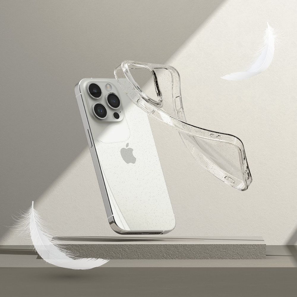 Pokrowiec Ringke Air Glitter przeroczysty Apple iPhone 15 Pro Max / 4