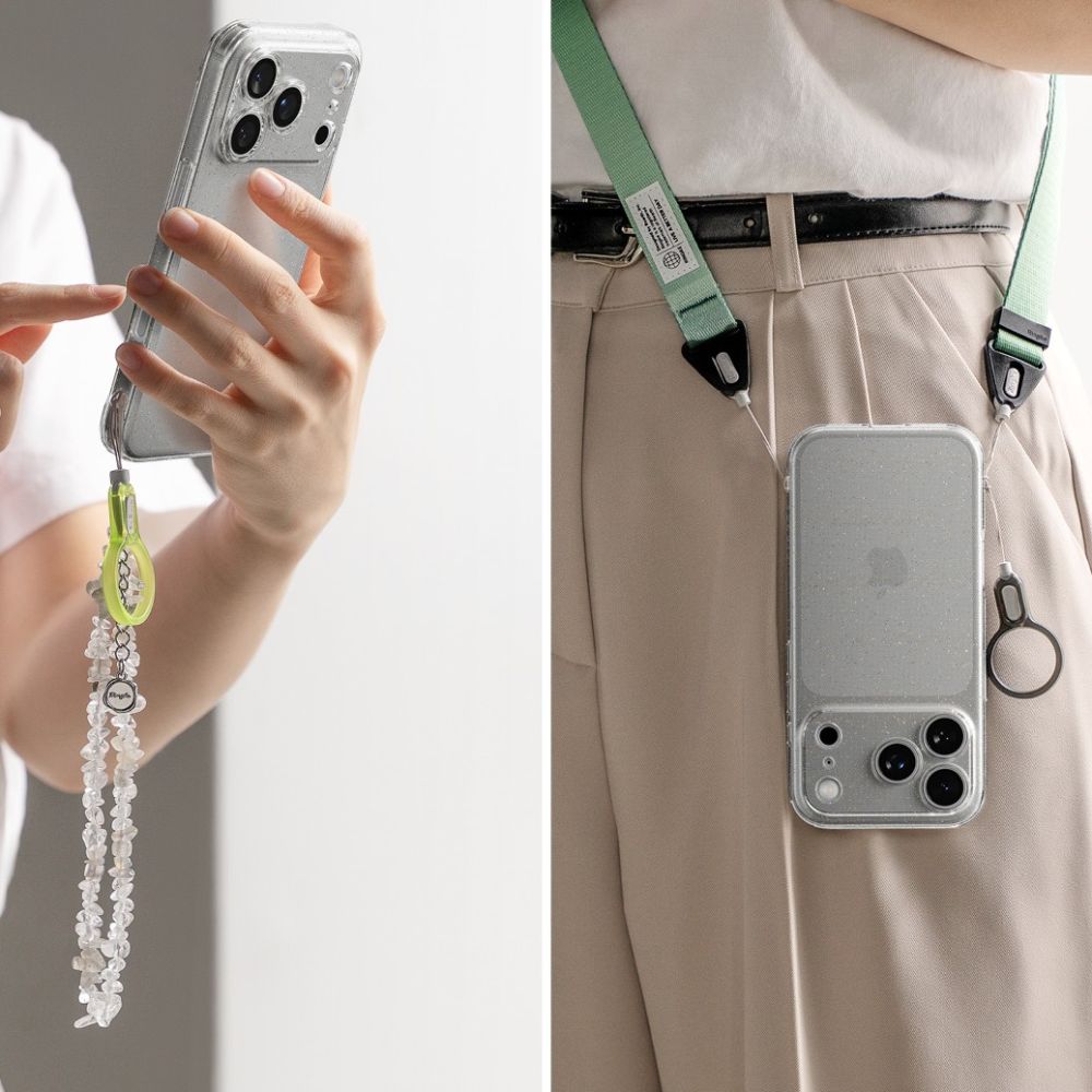 Pokrowiec Ringke Air glitter prze�roczysty Apple iPhone 17 Pro / 7