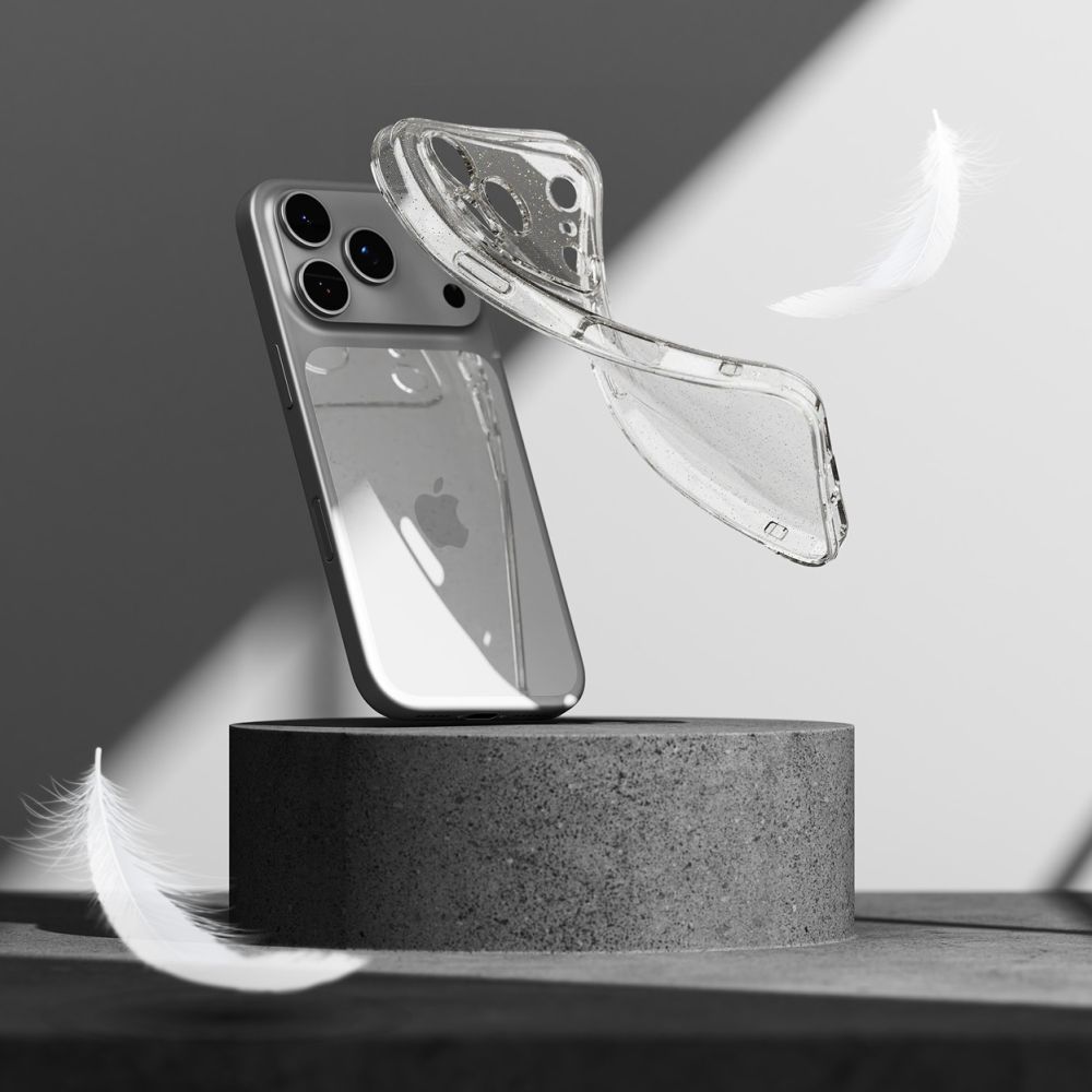 Pokrowiec Ringke Air glitter przeźroczysty Apple iPhone 17 Pro Max / 6 Pokrowiec Ringke Air glitter przeźroczysty Apple iPhone 17 Pro Max / 6