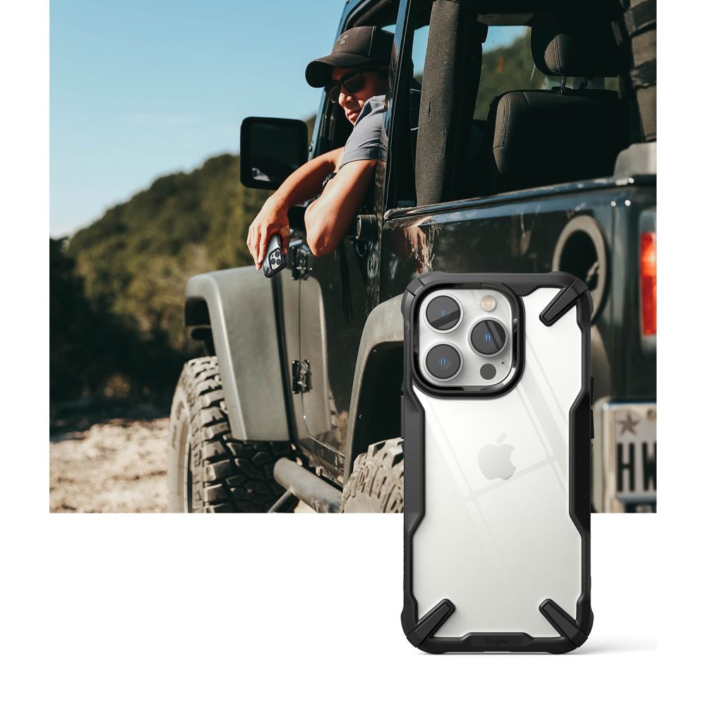 Pokrowiec Ringke Fusion X czarny Apple iPhone 14 Pro / 7 Pokrowiec Ringke Fusion X czarny Apple iPhone 14 Pro / 7