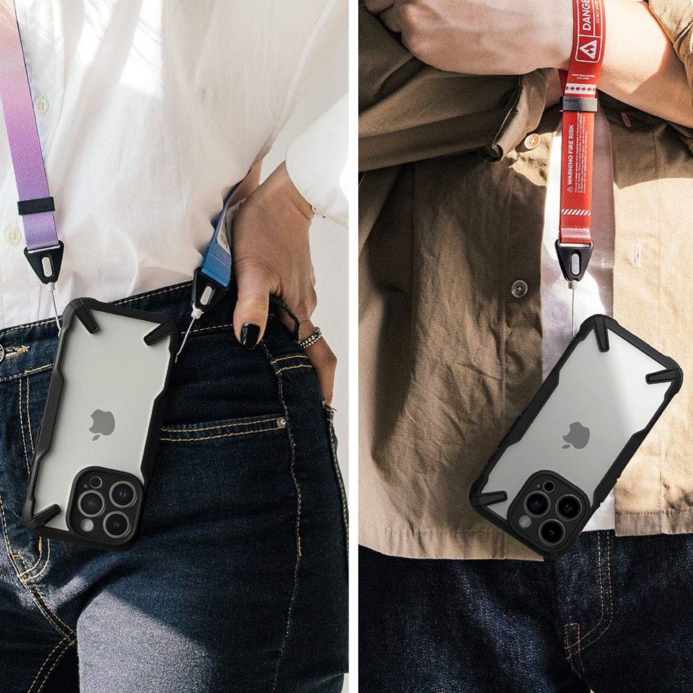 Pokrowiec Ringke Fusion X czarny Apple iPhone 15 Pro / 10