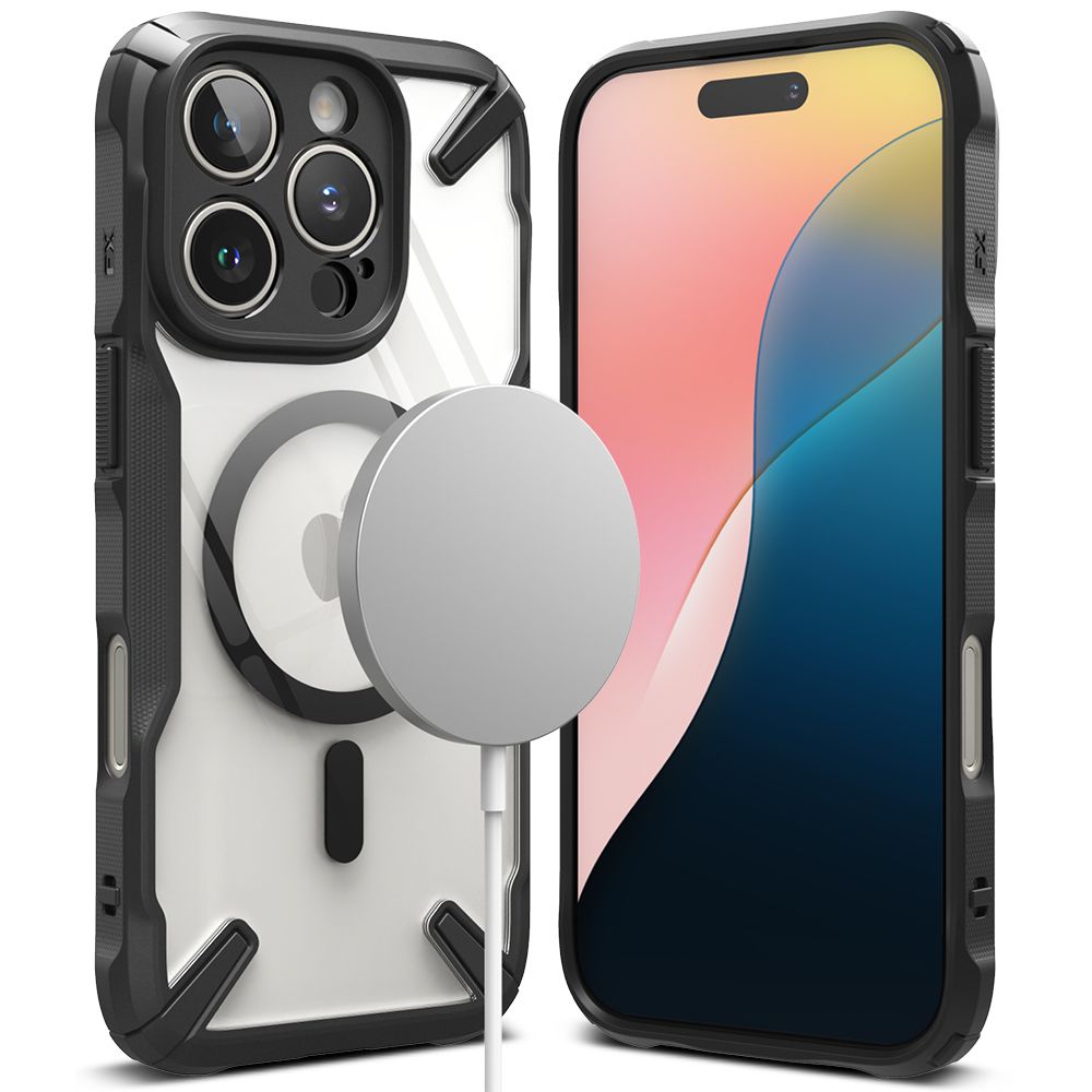 Pokrowiec Ringke Fusion X czarny Apple iPhone 16 Pro / 2