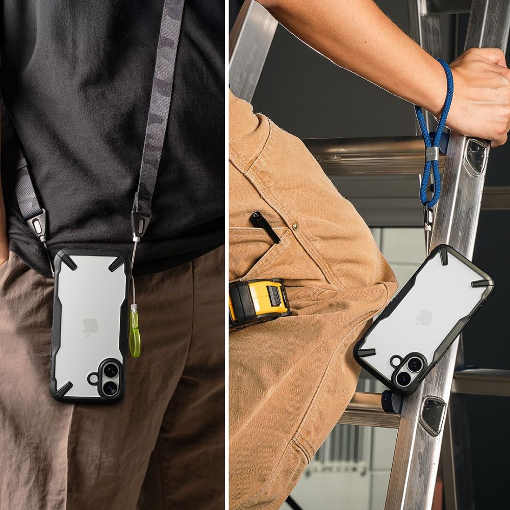 Pokrowiec Ringke Fusion X czarny Apple iPhone 17 / 7