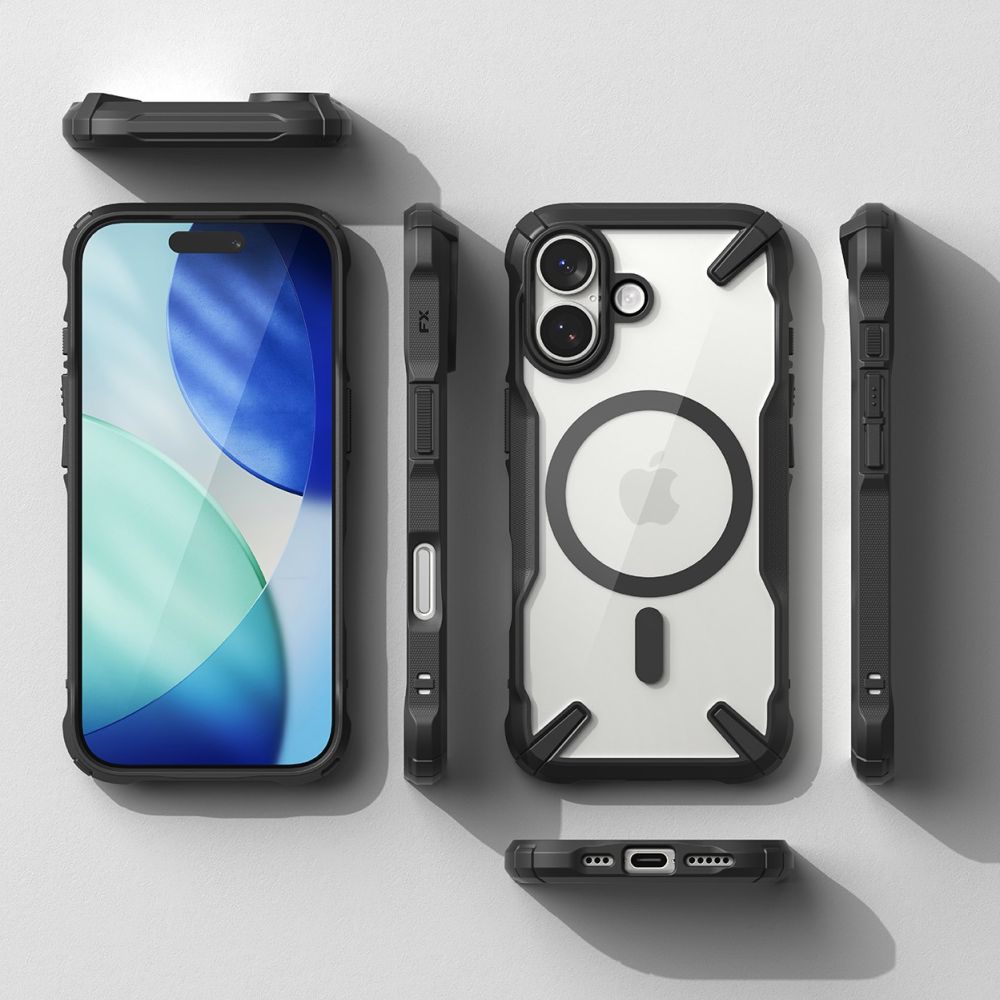 Pokrowiec Ringke Fusion X czarny Apple iPhone 17 / 5