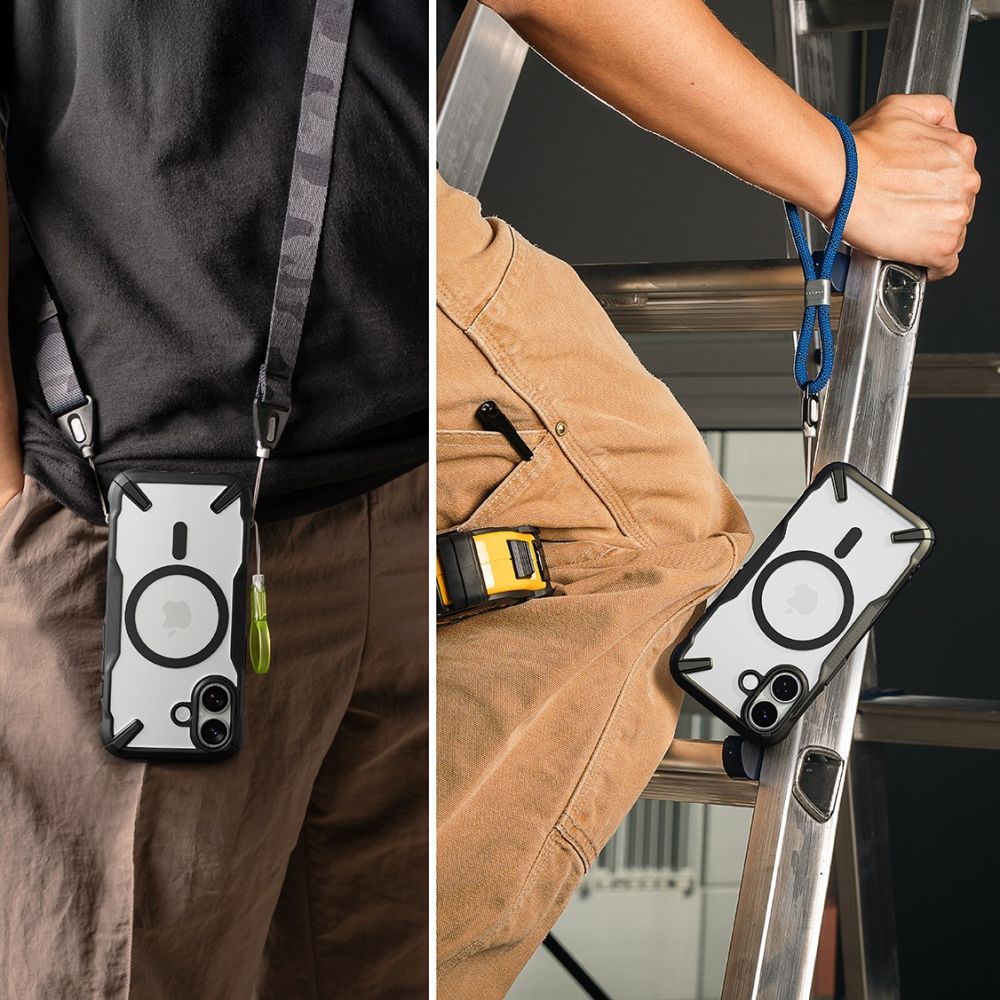 Pokrowiec Ringke Fusion X czarny Apple iPhone 17 / 7