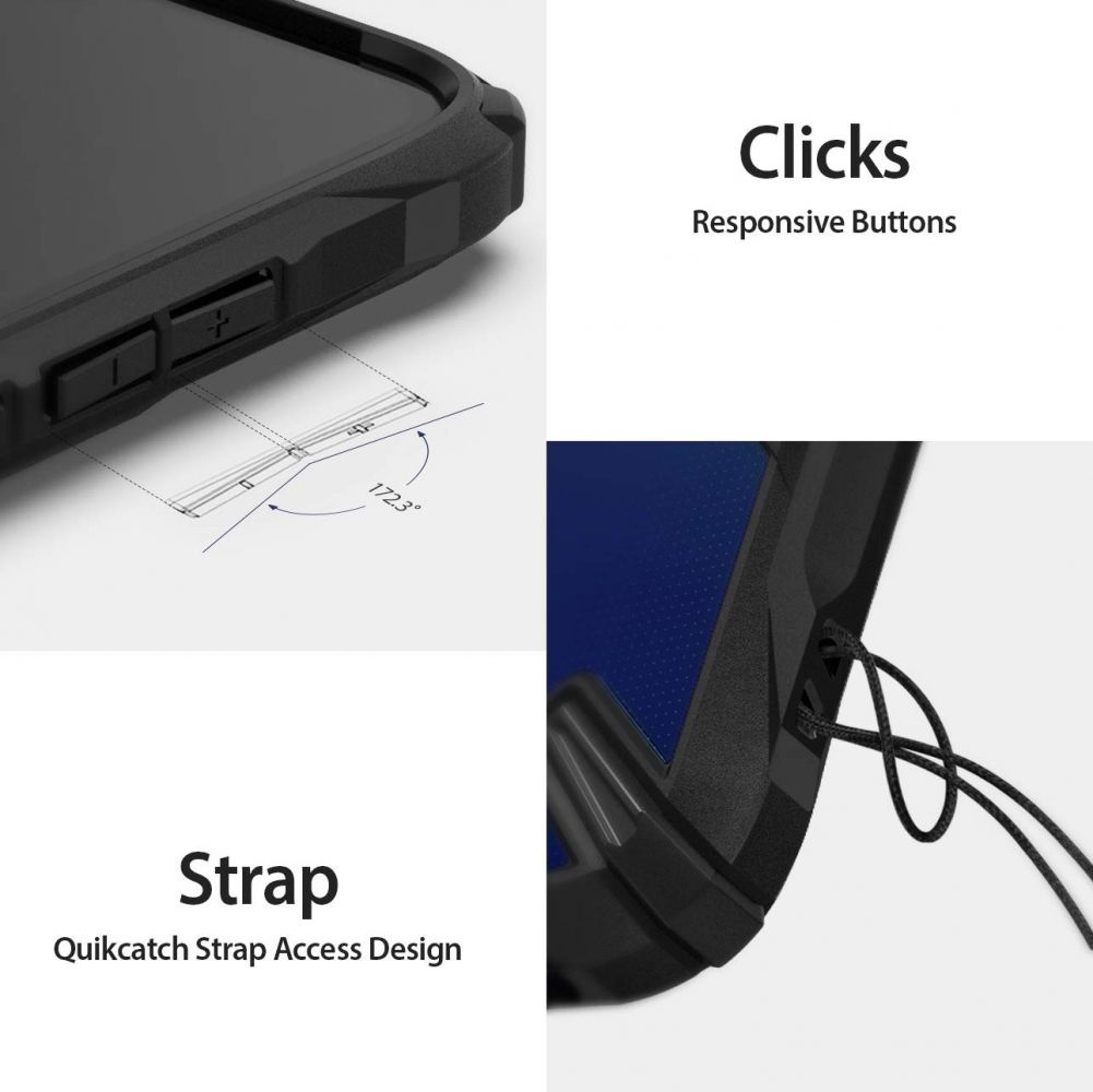 Pokrowiec Ringke Fusion X czarny Huawei P Smart 2019 / 5