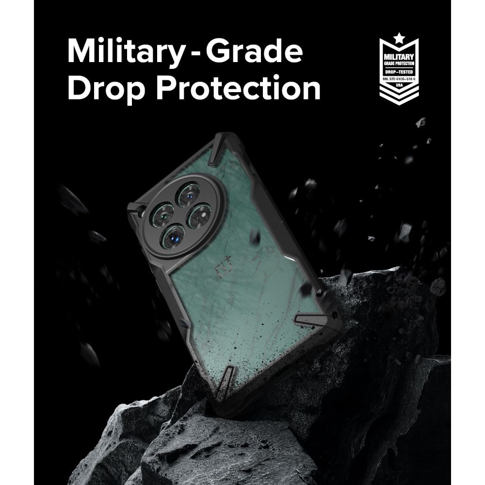 Pokrowiec Ringke Fusion X czarny OnePlus 12 / 9