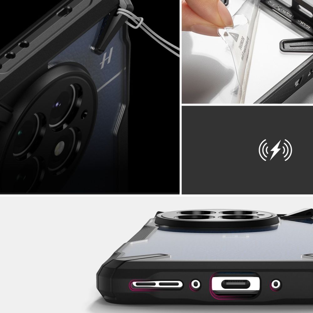 Pokrowiec Ringke Fusion X czarny OnePlus 13 / 6 Pokrowiec Ringke Fusion X czarny OnePlus 13 / 6