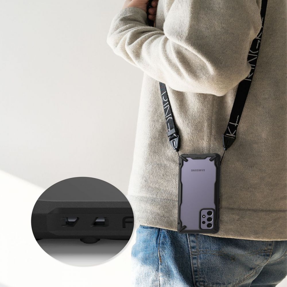 Pokrowiec Ringke Fusion X czarny Samsung A72 / 5