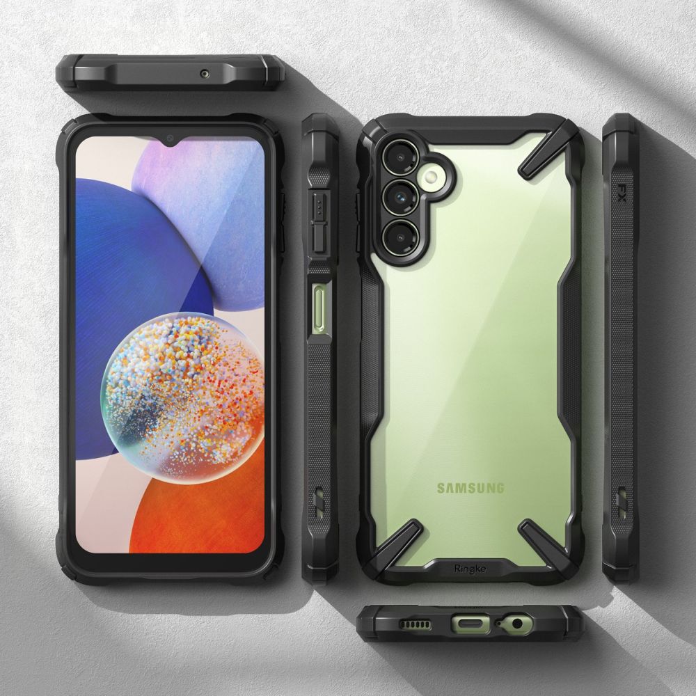 Pokrowiec Ringke Fusion X czarny Samsung Galaxy A14 4G / 4
