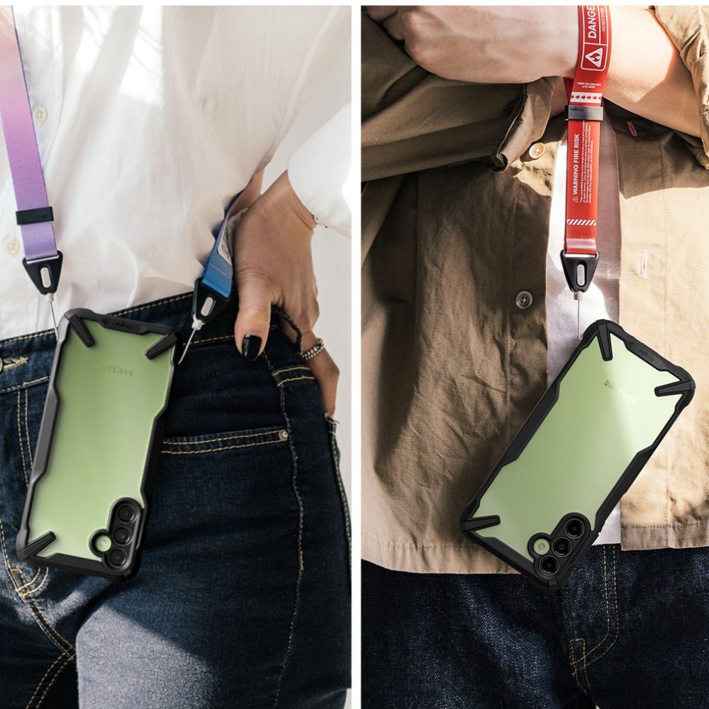 Pokrowiec Ringke Fusion X czarny Samsung Galaxy A14 5G / 8