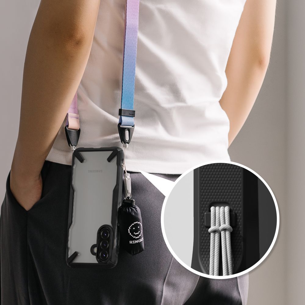 Pokrowiec Ringke Fusion X czarny Samsung Galaxy A36 5G / 7