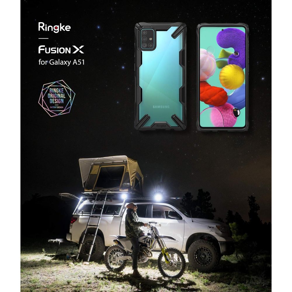 Pokrowiec Ringke Fusion X czarny Samsung Galaxy A51 / 5