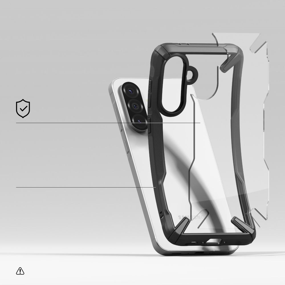 Pokrowiec Ringke Fusion X czarny Samsung Galaxy A56 5G / 6