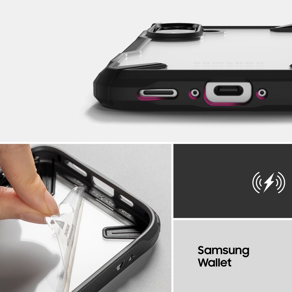 Pokrowiec Ringke Fusion X czarny Samsung Galaxy A56 5G / 8