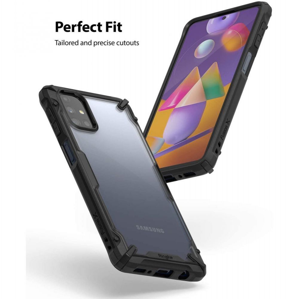 Pokrowiec Ringke Fusion X czarny Samsung Galaxy M31s / 3