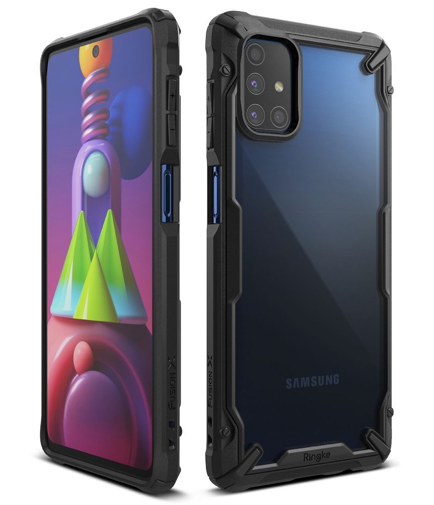 Pokrowiec Ringke Fusion X czarny Samsung Galaxy M51 / 2