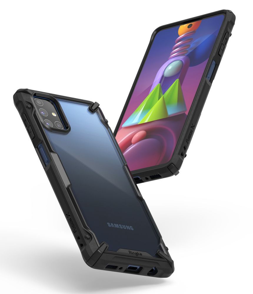 Pokrowiec Ringke Fusion X czarny Samsung Galaxy M51 / 4