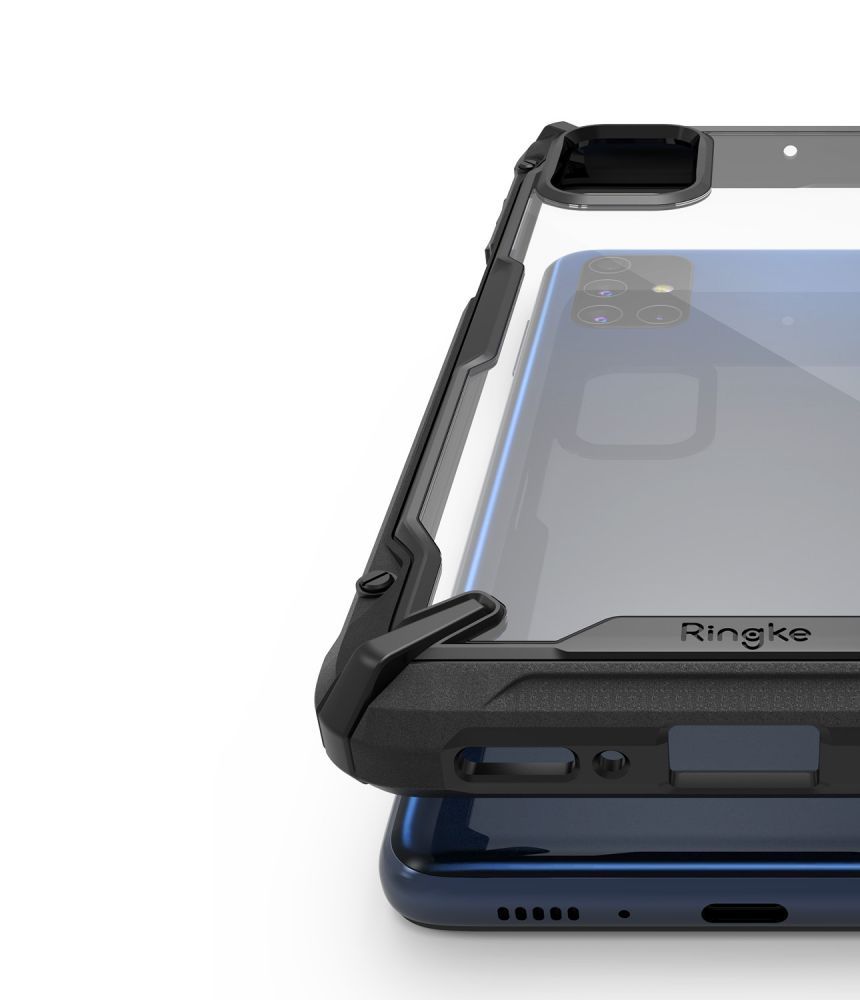 Pokrowiec Ringke Fusion X czarny Samsung Galaxy M51 / 5