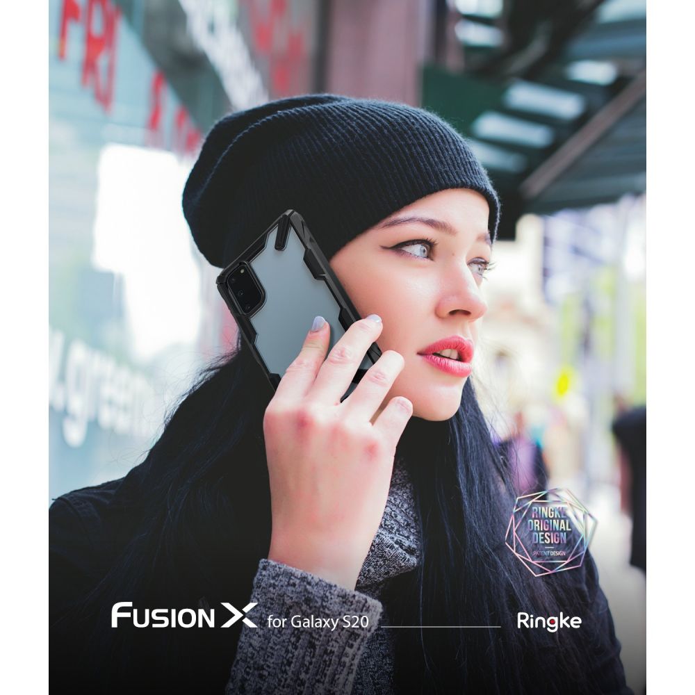 Pokrowiec Ringke Fusion X czarny Samsung Galaxy S20 / 4
