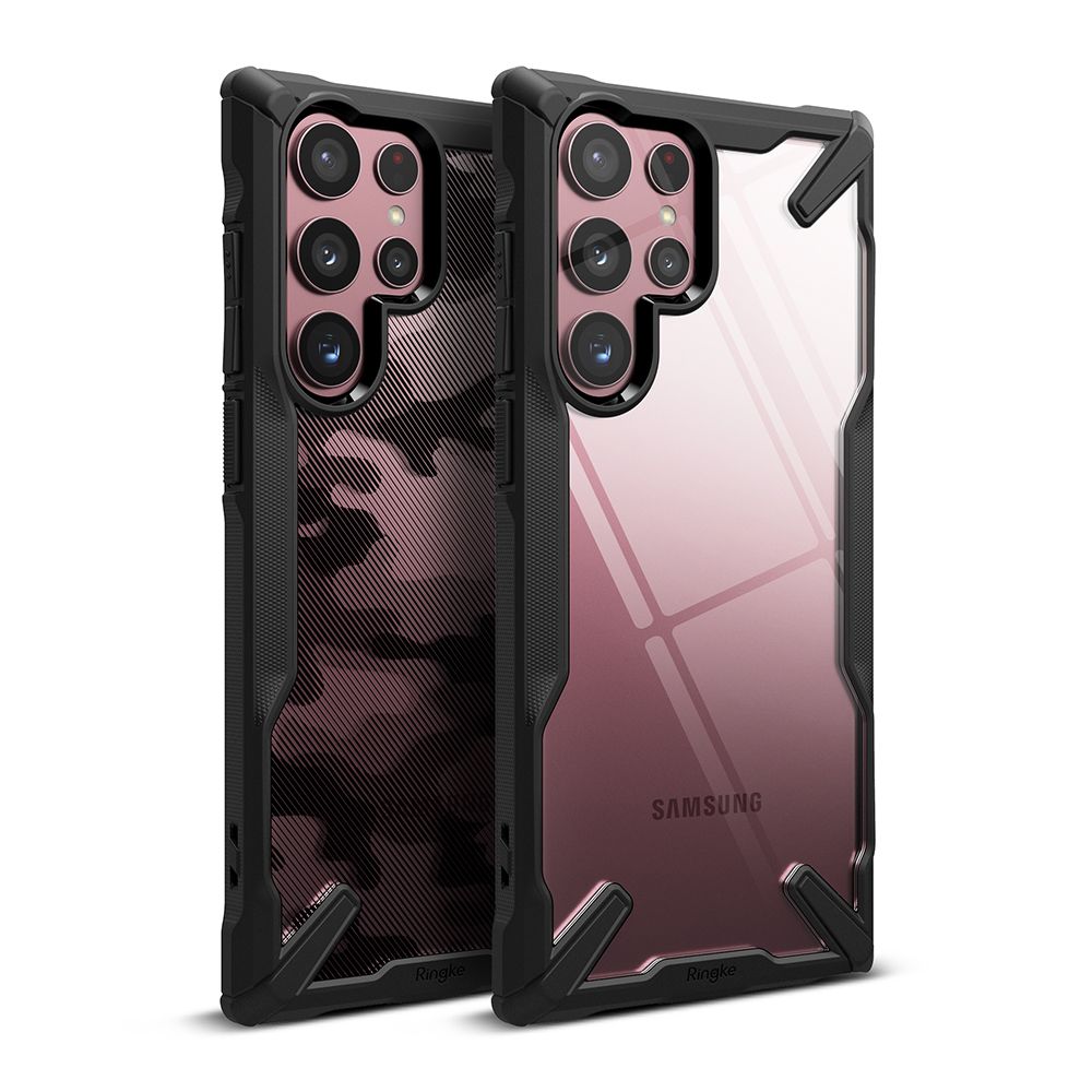 Pokrowiec Ringke Fusion X czarny Samsung Galaxy S22 Ultra / 3